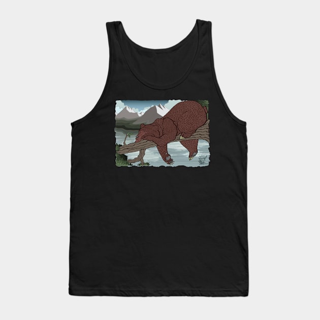 Bear on his nap time Tank Top by Tinebra